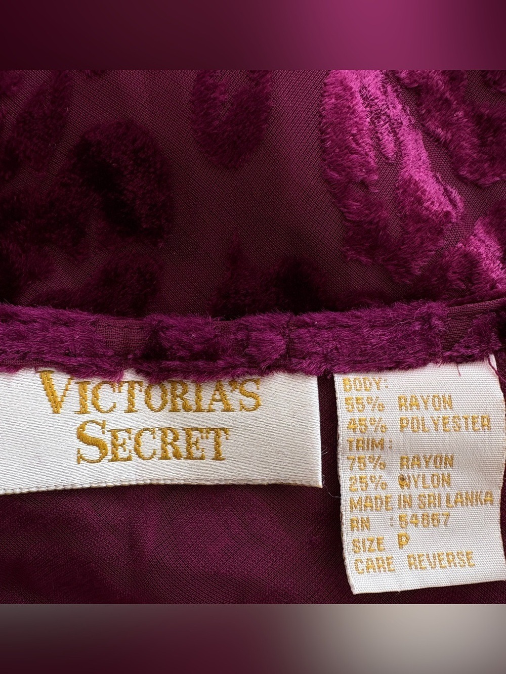 Vtg Victoria Secret Gold Label Burnout Velvet Caged Plunge Bodysuit Whimsigoth P - Picture 11 of 13
